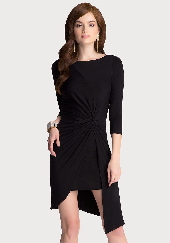 Twist Knot Wrap Dress All Dresses bebe