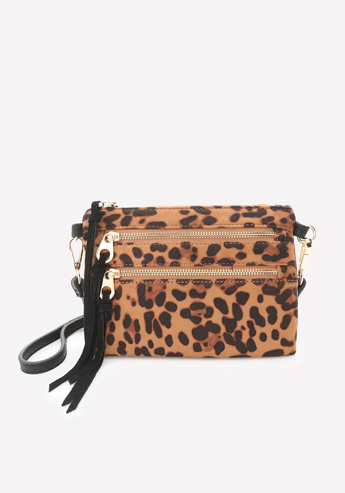 bebe leopard luggage