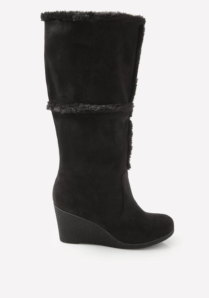 bebe wedge boots