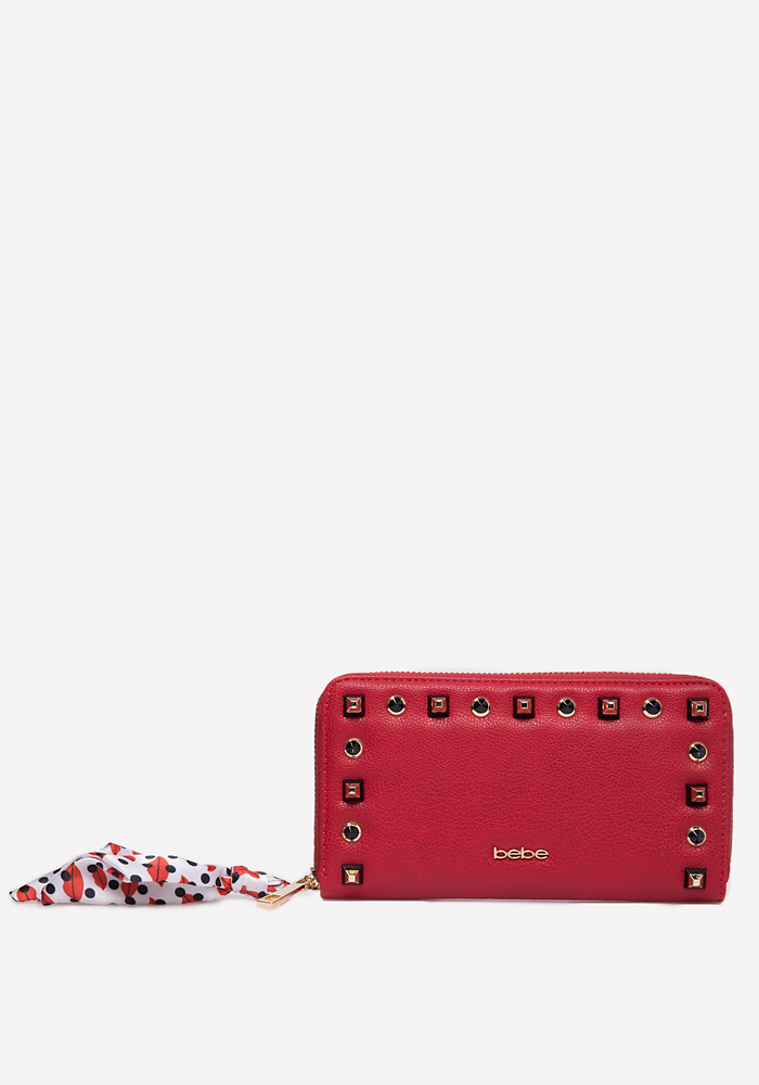 bebe red wallet