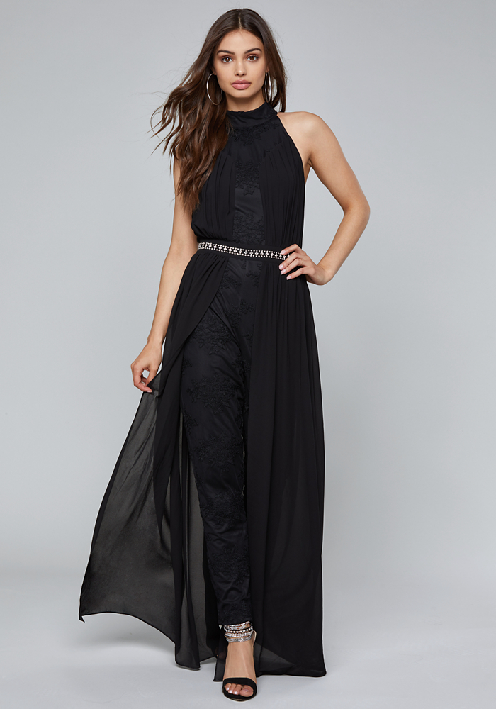 jumpsuit overlay skirt bebe jumpsuits sexy rompers cute