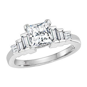 Stunning Diamond Engagement Ring by Lieberfarb