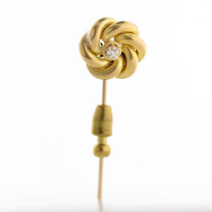 Antique Estate Diamond Flower Stick Pin