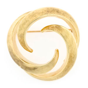 14k Yellow Gold Antique Estate Brooch