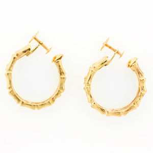 Elegant 14k Estate Hoop Earrings