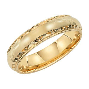 Lieberfarb 14kt Yellow Gold Wedding Band