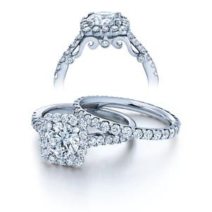 1ct F SI1 Round Brilliant Diamond and Insignia Mounting