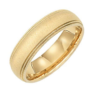Classic Lieberfarb Solid Gold Wedding Band