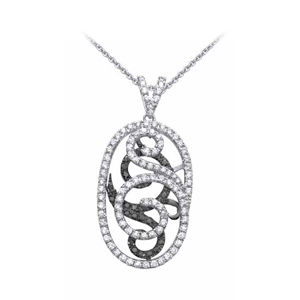 Simon G Black and White Diamond Pendant