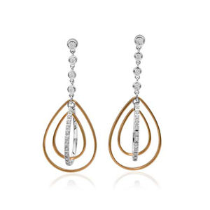 Simon G Two Tone Fashion Earrings