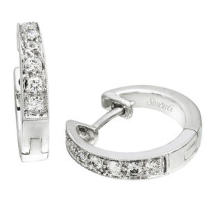 Simon G Diamond Hoop Earrings