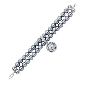 Belle Etoile Beauty Bound Grey Pearl Bracelet