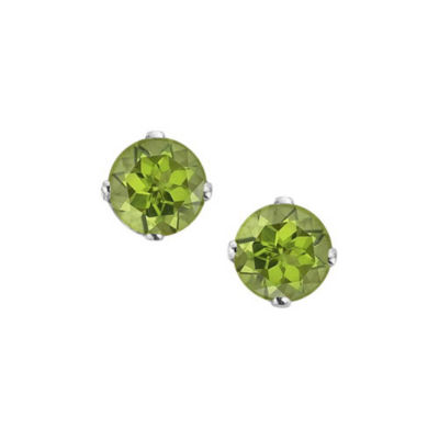 3/4 Carat Green Diamond Stud Earrings