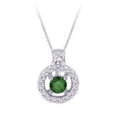 1/4 Carat Green Diamond Pendant