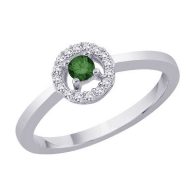 1/4 Carat Green Diamond Fashion Ring