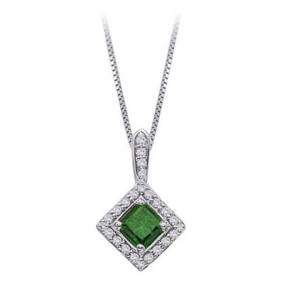 5/8 Carat Green Diamond Fashion Pendant
