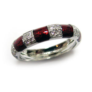 Hidalgo Red Enamel Band