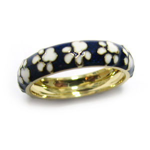 Hidalgo Blue & White Paw Print Band