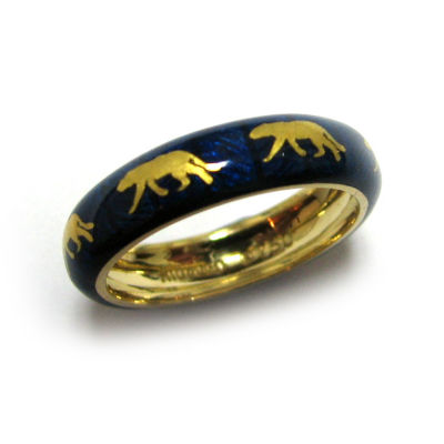 Hidalgo Blue Enamel Lion Band