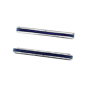 Hidalgo Blue Enamel Guard Rings