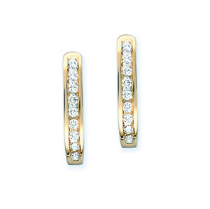 Diamond Hoop Earrings