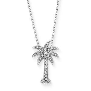 Diamond Palm Tree Necklace