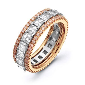 Asscher Cut Diamond Eternity Band By Simon G