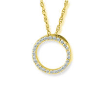 Lovely Diamond Circle Pendant