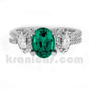 Alexandrite & Diamond Ring by Simon G