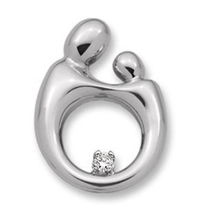 Mother and Child(R) Pendant with Diamond