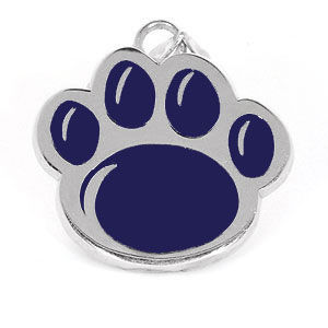 Penn State Lion Paw Pendant With Blue Enamel