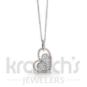Simon G. Diamond Heart Pendant
