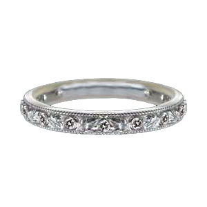 Carved Ritani Diamond Eternity Band