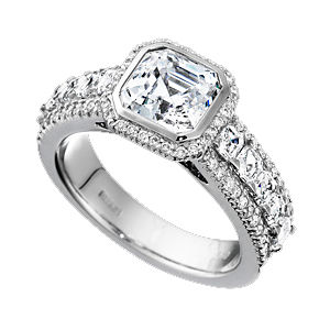 Ritani Bella Vita Asscher Cut Engagement Ring