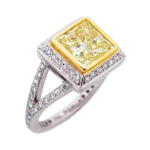 Ritani Masterwork Princess Cut Engagement Ring