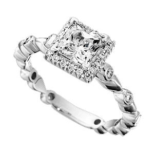 Ritani Bella Vita Round Bezel Engagement Ring