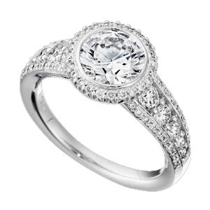 Ritani Bella Vita Round Stone Engagement Ring