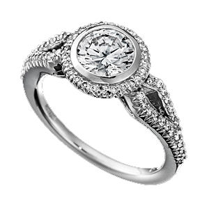 Ritani Bella Vita Kite Shaped Diamond Ring