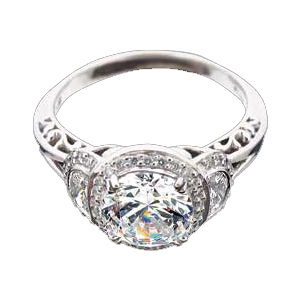 Ritani Masterwork Half Moon Diamond Ring