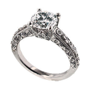 Ritani Romantique Diamond Engagement Ring