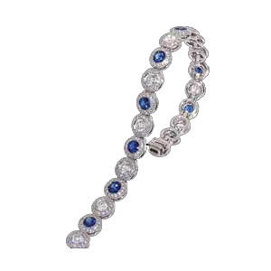 Ritani Sapphire and Diamond Bracelet