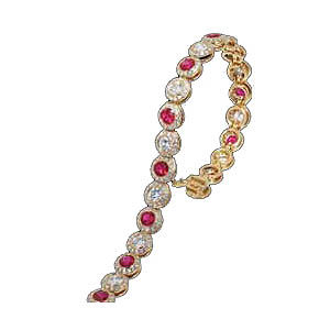 Ritani Ruby and Diamond Bracelet