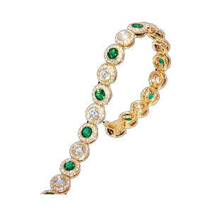 Ritani Emerald and Diamond Bracelet