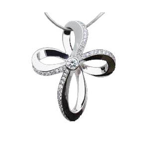 Ritani Diamond Cross Pendant