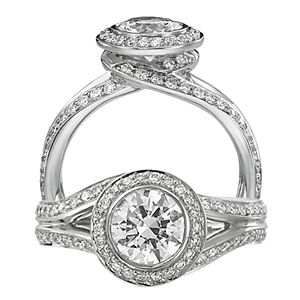 Ritani Endless Love Swirl Diamond Ring