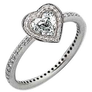Ritani Endless Love Heart Diamond Ring