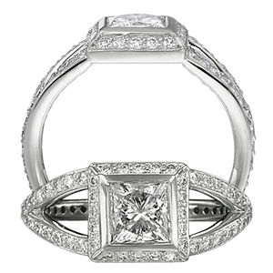 Ritani Endless Love Split Shank Diamond Ring