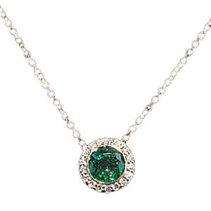 Ritani Endless Love Emerald Pendant