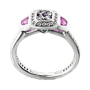 Ritani Endless Love Ring With Half Moon Pink Sapphires