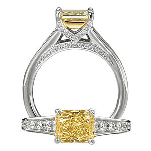Ritani Masterwork Yellow Diamond Engagement Ring